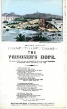 78x110.1 - Tramp! Tramp! Tramp! The Prisoner's Hope with view of Belle Isle Richmond, VA, Civil War Songs from Winterthur's Magnus Collection